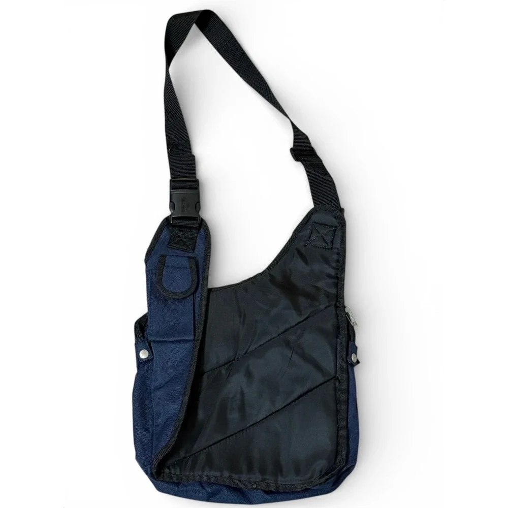 Pine Creek Navy Blue Crossbody Shoulder‎ Bag Adjustable Strap Multiple Pockets
